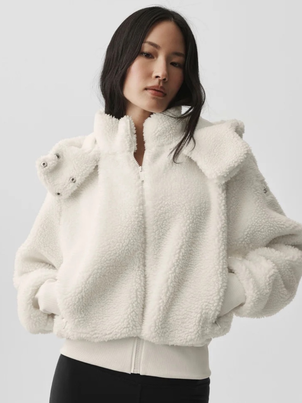 ALO Yoga Ivory Foxy Sherpa Jacket